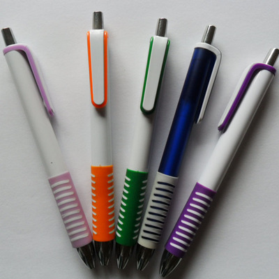 【廠家批發 優質塑料掛鉤按動圓珠筆 廣告筆】價格,廠家,圖片,圓珠筆、原子筆,桐廬燁豪筆業-